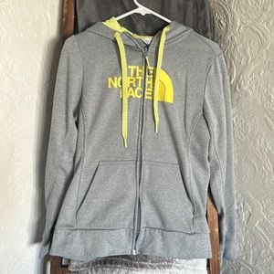 Full zip north face sweatshirt